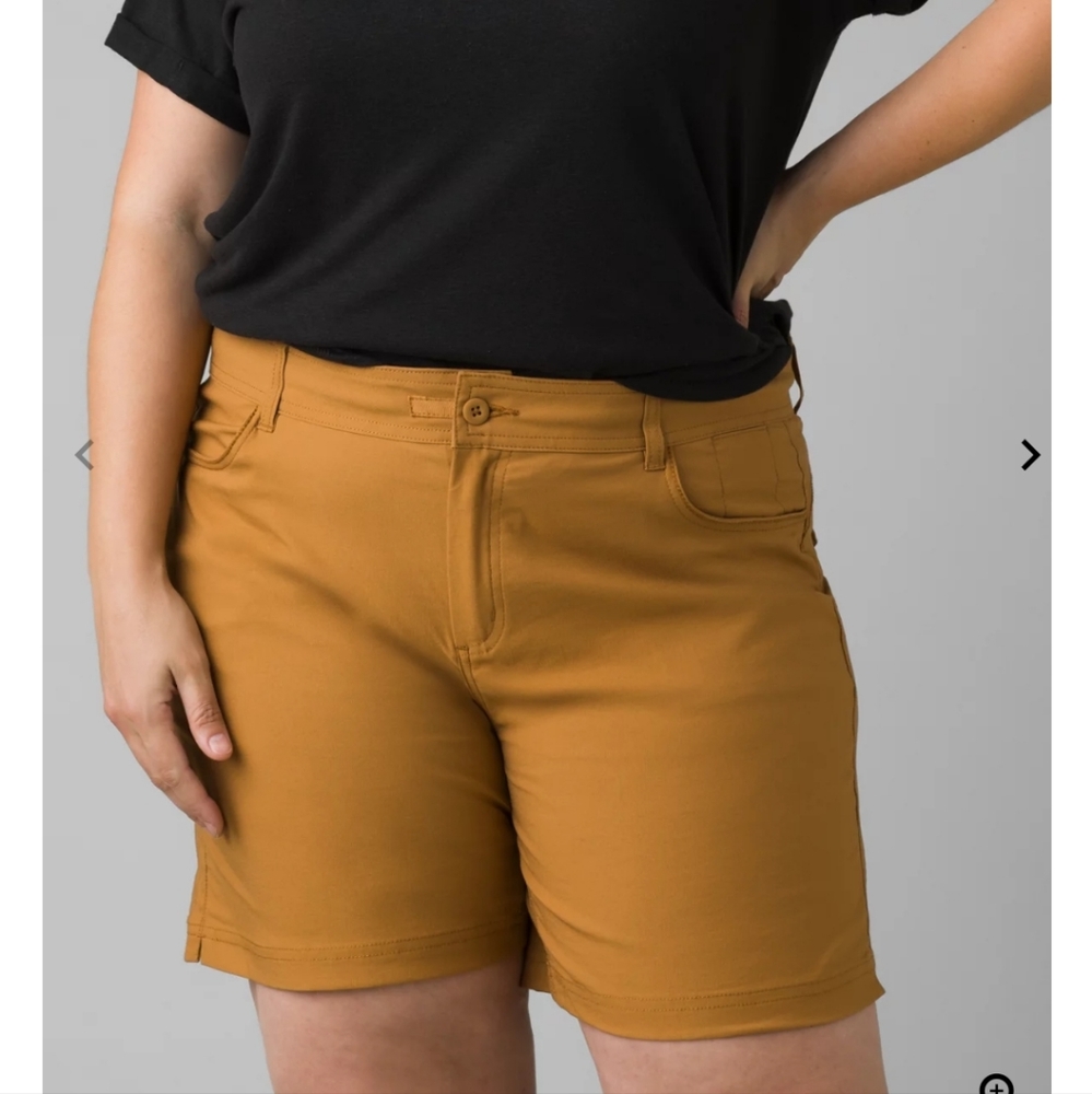 NWT Prana Plus Size 20W Halle Short II Mid-Rise Earthbound